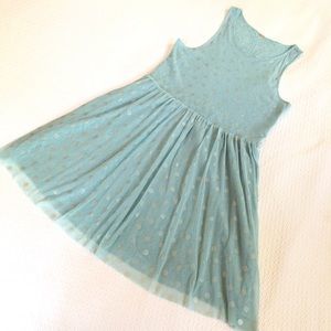 Free people lace polka dot sleeveless dress mint